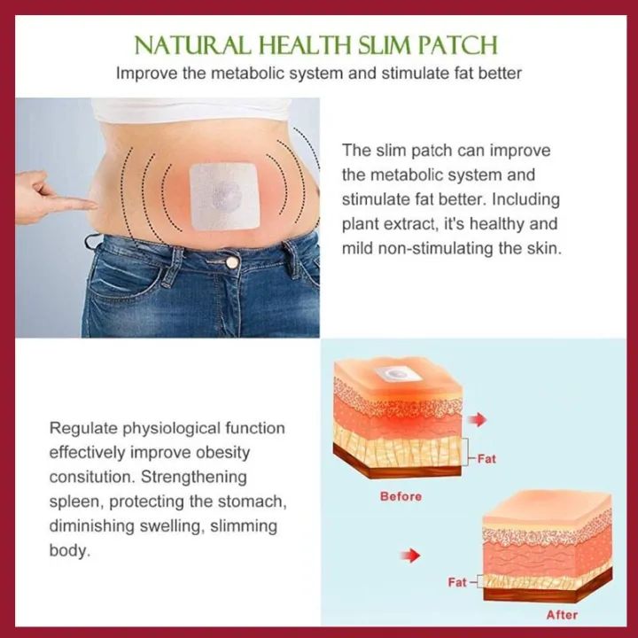 30pcs/box Slimming Patch Pure Natural Wormwood Extracts Body Sculpting Patch Slimming Belly Button Stickers Fast Weight Loss - Tuzzut.com Qatar Online Shopping
