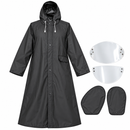 Long Hooded Raincoat with Detachable Visors SDR 4009 - XL