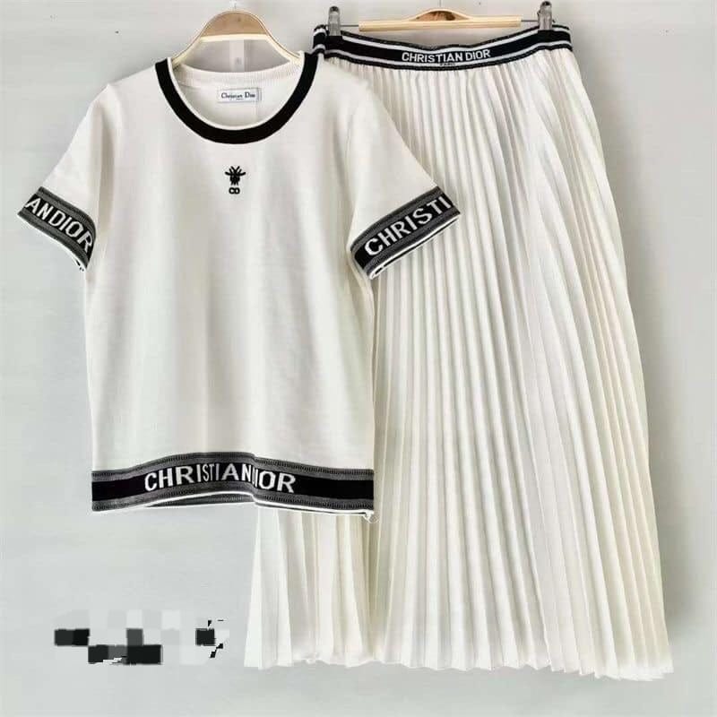 Tshirt with White Sport Skirt Women 90371 Tshirt with White Sport Skirt Women 90371