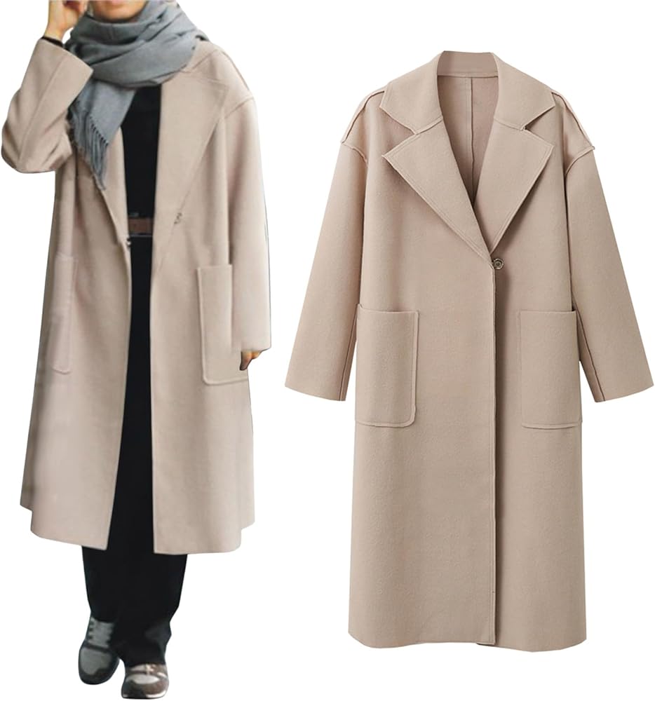 Women Winter Jacket Double Breasted Wool Blend Trench Coat 129226 Women Winter Jacket Double Breasted Wool Blend Trench Coat 129226