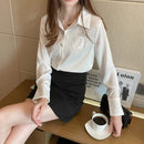 Blusas New Women's Shirt Classic Chiffon Blouse Female Plus Size Loose Long Sleeve Shirts S X4870590 - Tuzzut.com Qatar Online Shopping