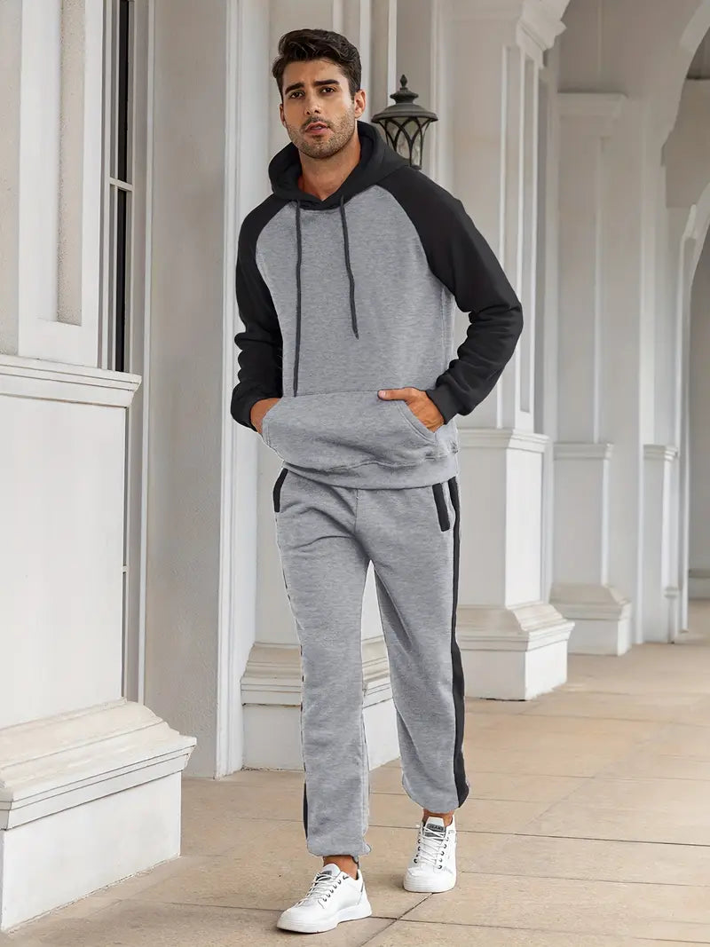 Men's Athletic Casual Sweatsuit Set TZ1200 - TUZZUT Qatar Online Shopping