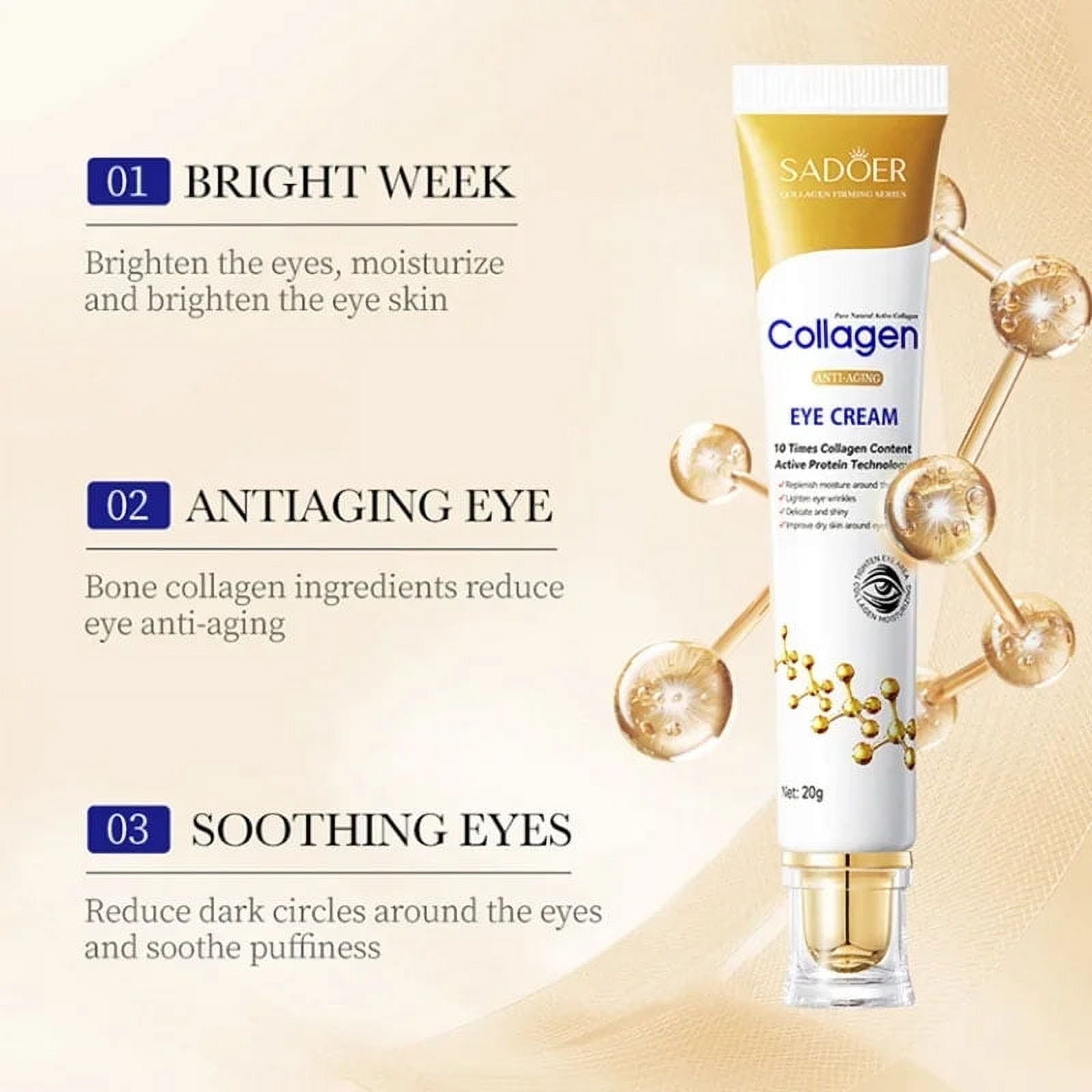 SADOER Collagen Instant Eye Bag Removal Cream 20g SADOER Collagen Instant Eye Bag Removal Cream 20g