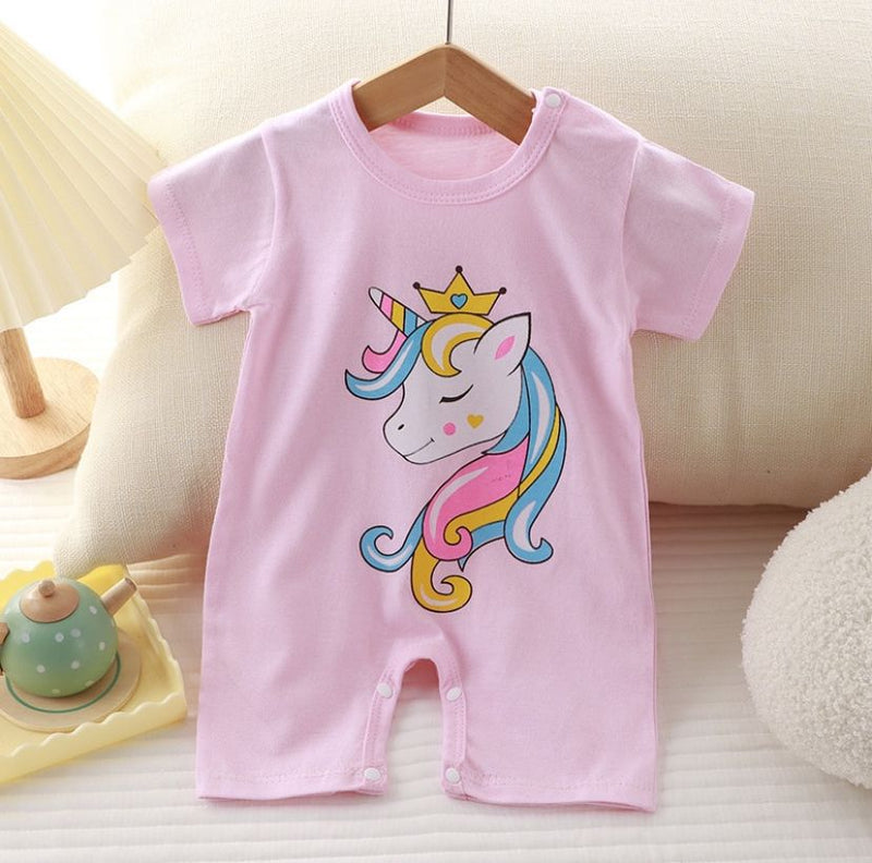 Children Clothing Newborn Thin Clothes Baby Romper Jumpsuit Rompers 421700 (74cm)