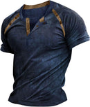Mens Shirts Ribbed Street Embroidered Printed Loose Fit Breathable Vintage Summer Soft Sports Raglan Clothing Outdoor   B243776 - TUZZUT Qatar Online Shopping