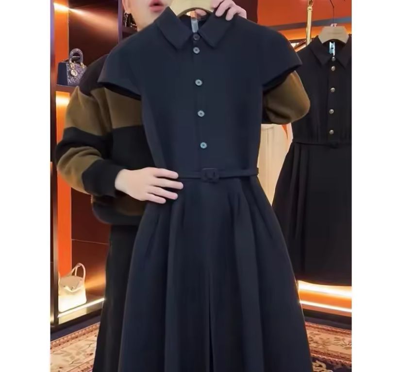 Waist-Fitted Silk Dress Women's Clothing 426784 Waist-Fitted Silk Dress Women's Clothing 426784