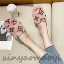Women  Fashion Winter Plush Flip Flops Female Fur Slippers    3711390 - TUZZUT Qatar Online Shopping