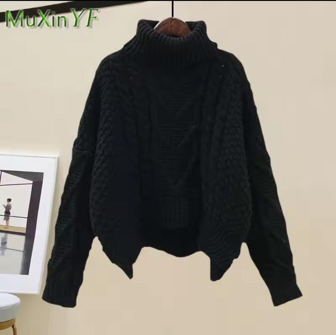 Sweater Thickened Women Autumn Winter Tops B-40367 Sweater Thickened Women Autumn Winter Tops B-40367