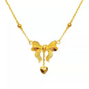 Princess Chain Gold Clavicle Chain Wedding Sand Gold Love Model-22 - TUZZUT Qatar Online Shopping