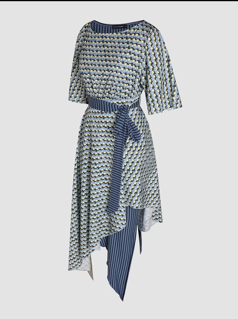 Printed Irregular Two-Piece Dress L S5030209 Printed Irregular Two-Piece Dress L S5030209