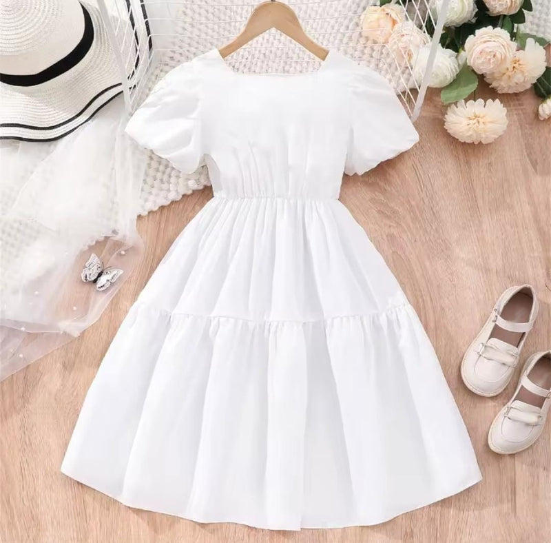 Girl Teens Summer Short Sleeve Casual Dress   1562692 - TUZZUT Qatar Online Shopping