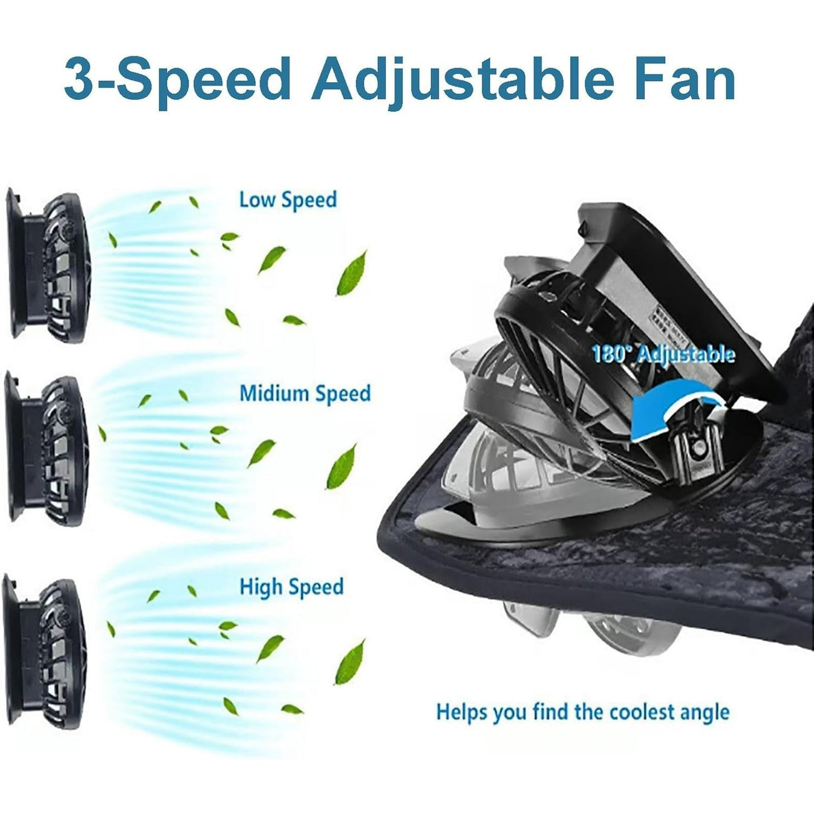 Fishing Hat With 2 Solar Fan 214 Fishing Hat With 2 Solar Fan 214