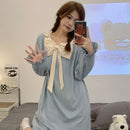 Women 's Long Sleeve Sleep Dress XL 464095 - TUZZUT Qatar Online Shopping