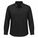 Men’s Black Geometric Pattern Long-Sleeve Shirt STM33101 - L (105)