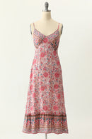 Straps Blue Bohemia Style Dress For Women 582051 - TUZZUT Qatar Online Shopping