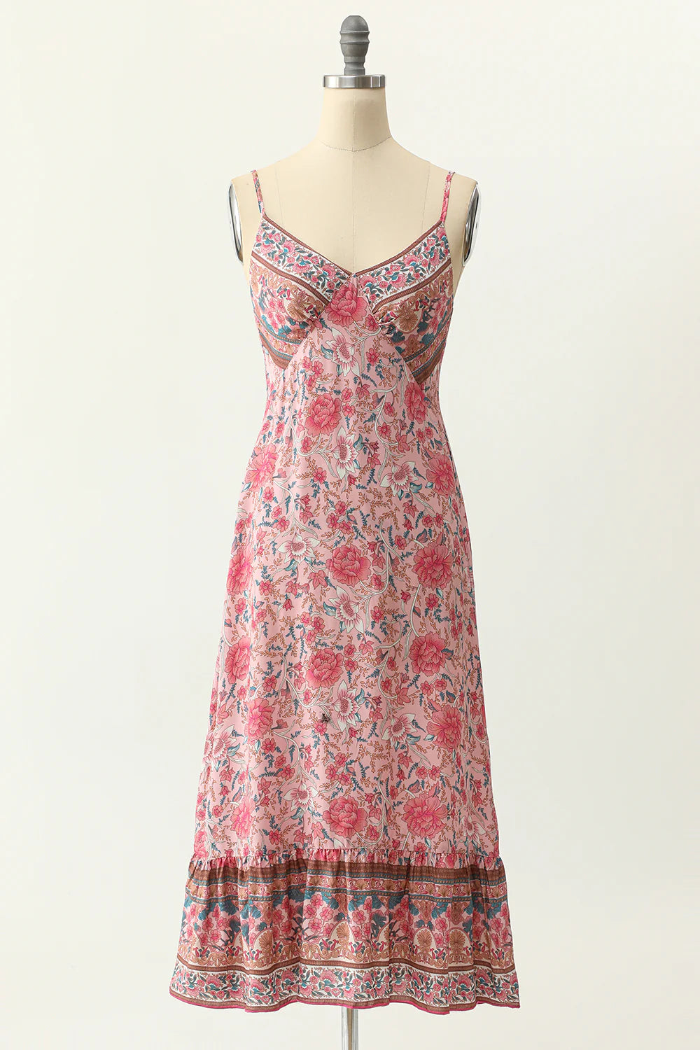 Straps Blue Bohemia Style Dress For Women 582051 Straps Blue Bohemia Style Dress For Women 582051