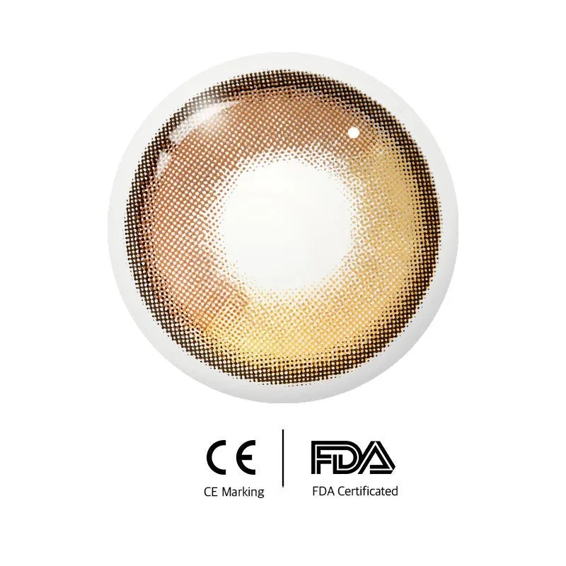 Unibling Creamy Highlights Yellow Contact Lenses for Eyes (1 Pair) - TUZZUT Qatar Online Shopping