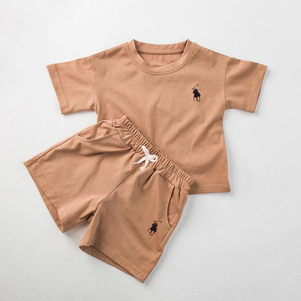 Kids Shorts Sleeve Tops+Shorts 2PCS Suits 220316 Kids Shorts Sleeve Tops+Shorts 2PCS Suits 220316