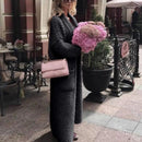 Women's Cardigans Big pocket oversize Sweaters Open Front Knit Outerwear winter Coat XL B-43689 - TUZZUT Qatar Online Shopping