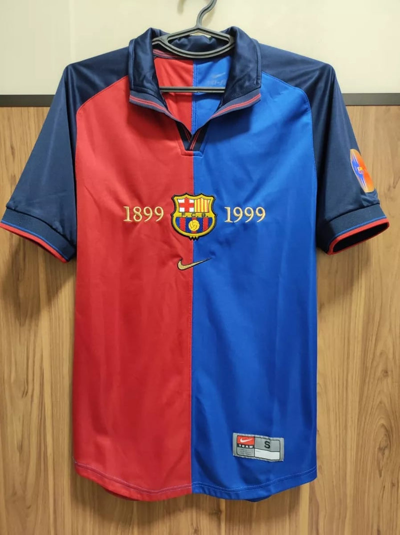 Barcelona Official Retro Replica Centenary Home Football Shirt    162016 - TUZZUT Qatar Online Shopping