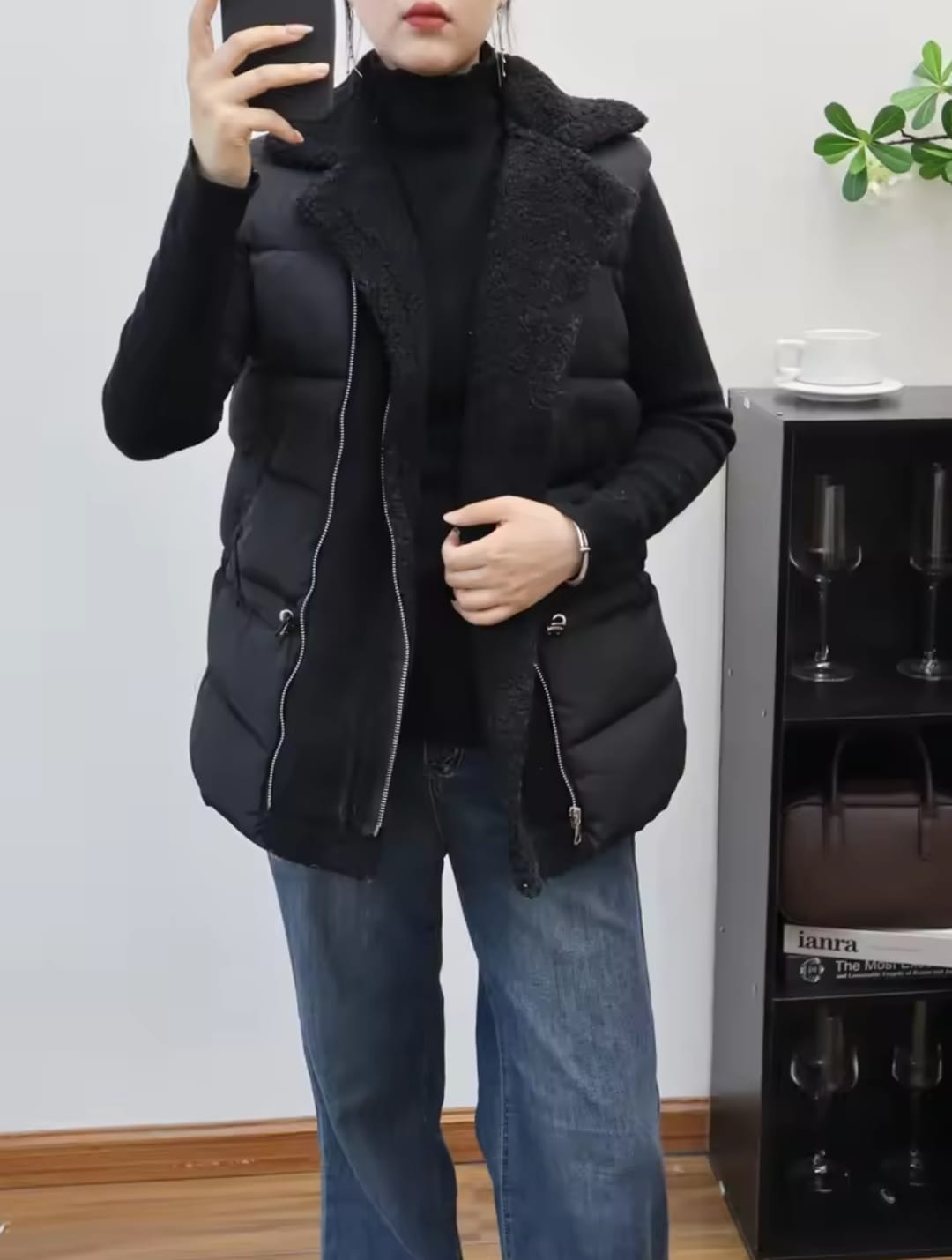 Sleeveless Oversized Coat For Autumn Winter 61481 Sleeveless Oversized Coat For Autumn Winter 61481
