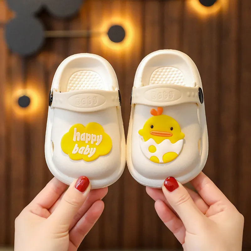 Children Kids Baby Fashion Girls Boys Cartoon Duck Soft Sole Casual Clogs Slippers  1546581 - TUZZUT Qatar Online Shopping
