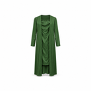 Women’s Olive Green Longline Open-Front Layered Outfit SDR 4002 - S