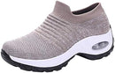 Womens Running Shoes Wear Walking Sock Mesh Slip On Lazy Sneakers Cute Slides Walking Shoes S9000450 - TUZZUT Qatar Online Shopping