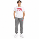 White Logo T-Shirt & Grey Jogger Two-Piece Set LVS11498 - S