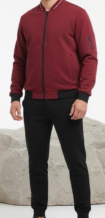 Lightweight Casual Jacket Tracksuit Set TZ1204 - TUZZUT Qatar Online Shopping