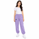 1PC Girls’ Lavender Flower Motif Jogger Pants SDR 4039- 160