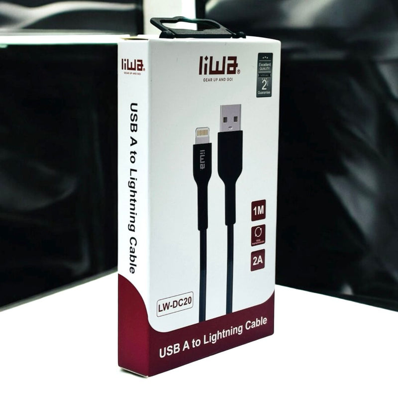 Liwa USB A to C Lightning 1M LW-DC20 - TUZZUT Qatar Online Shopping