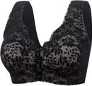 Lace Jacquard Front Button Plus Size Comfortable Bra  B2200 - TUZZUT Qatar Online Shopping