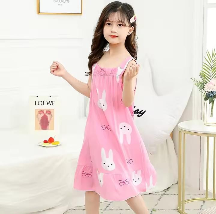 Sleeveless Printed Dress for Toddlers and Kids Girls 91053 Sleeveless Printed Dress for Toddlers and Kids Girls 91053