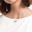 Swan White Necklace DN2062 - TUZZUT Qatar Online Shopping