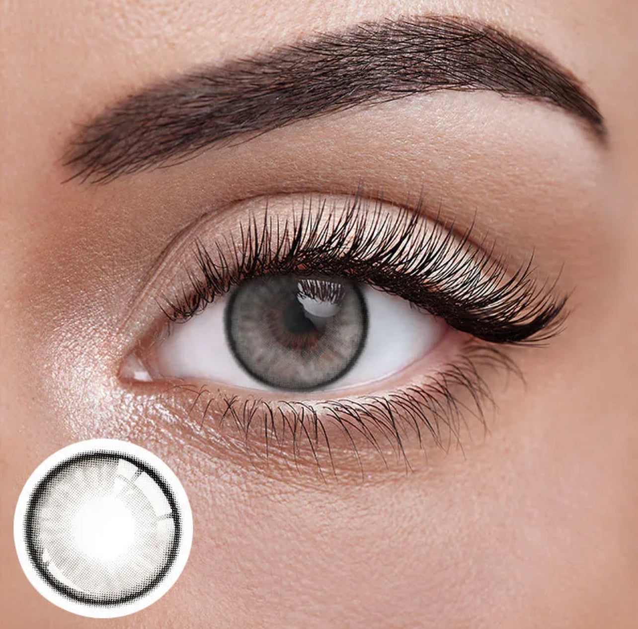 Unibling Iceland Silver Contact Lenses for Eyes (1 Pair) Unibling Iceland Silver Contact Lenses for Eyes (1 Pair)