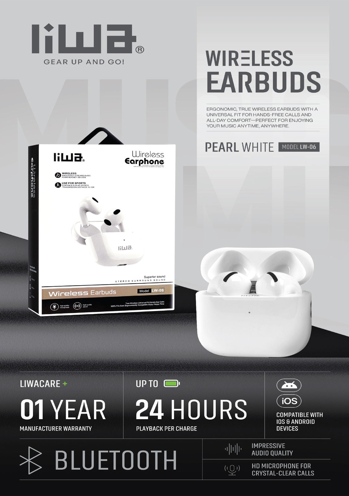 Liwa Wireless Earphone LW06 Liwa Wireless Earphone LW06