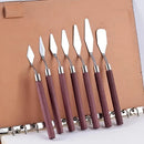 7Pcs Art Spatula Soft Paint Oil Painting Wooden Handle Palette Knife Set  S4271248 - TUZZUT Qatar Online Shopping