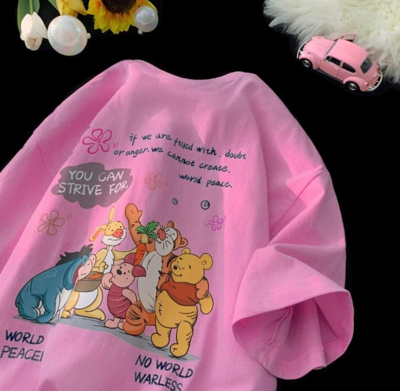 Women's Short Sleeve Cartoon/Anime T-Shirts M 534749 - TUZZUT Qatar Online Shopping