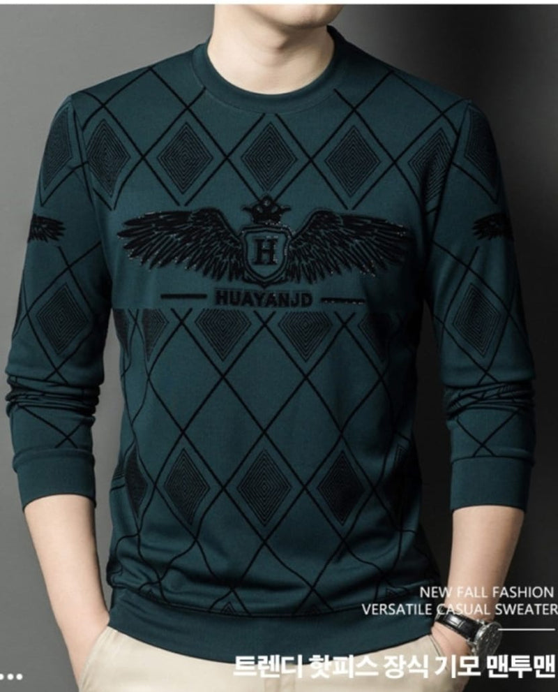 Long Sleeve Men's Hot Piece Fleece Casual Tshirt 176782 - TUZZUT Qatar Online Shopping