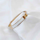 Signature Bracelet in White DN2118 - TUZZUT Qatar Online Shopping