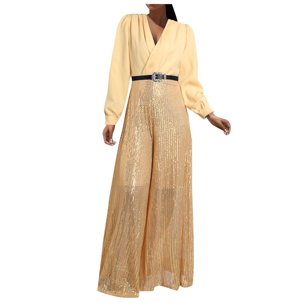 Women Elegant Shirts and Wide Leg Pants Jumpsuit B-369612 Women Elegant Shirts and Wide Leg Pants Jumpsuit B-369612