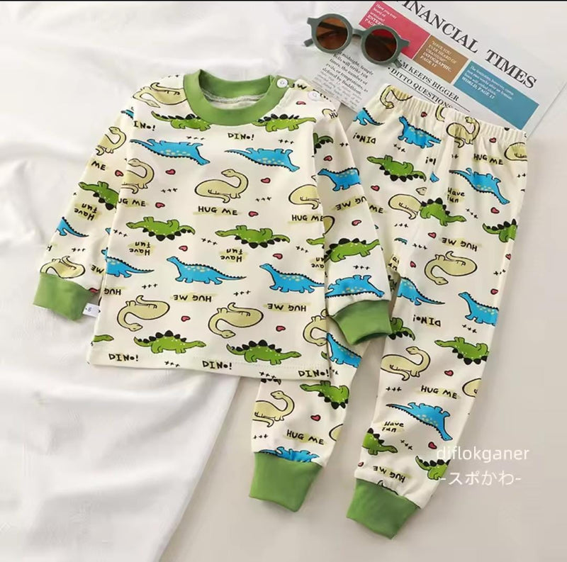 Kids Cartoon Long Sleeve T-shirt Tops with Pants Sets  1714422 - TUZZUT Qatar Online Shopping