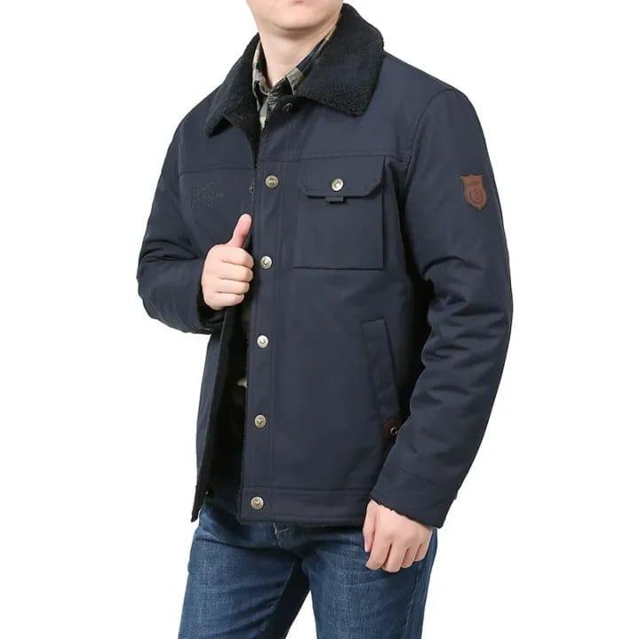 Lambskin Warm Jacket Mens Cotton Padded Jacket S9091728 Lambskin Warm Jacket Mens Cotton Padded Jacket S9091728