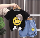 Summer New Cartoon Smile Face Short Sleeve Children's  1553770 - TUZZUT Qatar Online Shopping