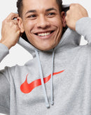 Dri-Fit Sweatshirt Youth Grey Red Swoosh Hoodie Pullover   S2333302 - TUZZUT Qatar Online Shopping