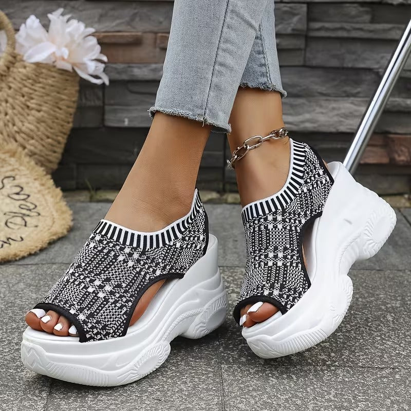Women'S Thick-Soled Wedge Sandals WS40