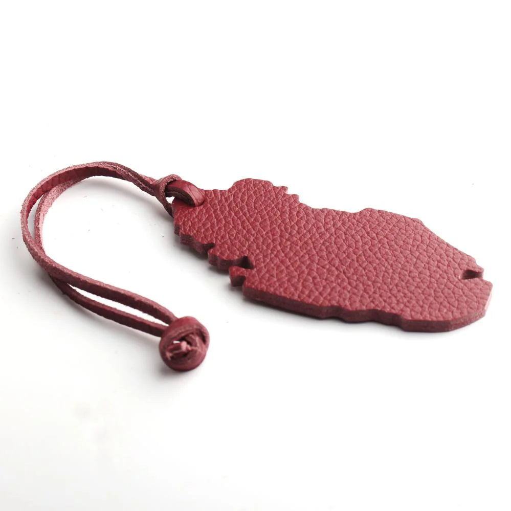 Leather Creative Qatar Map Shape Bag Pendant S2627377 Leather Creative Qatar Map Shape Bag Pendant S2627377