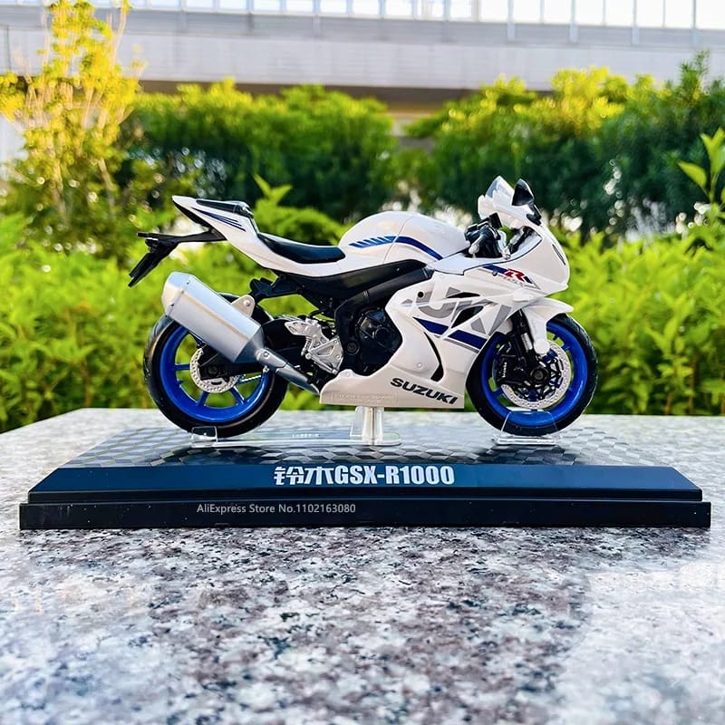 MSZ 1:12 Suzuki GSX-R1000 alloy motorcycle die-casting model bicycle car toy collection mini motorcycle gift S4504993 - Tuzzut.com Qatar Online Shopping