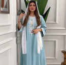 Muslin Dress with Pure Scarf Women Abaya 427188 L - TUZZUT Qatar Online Shopping